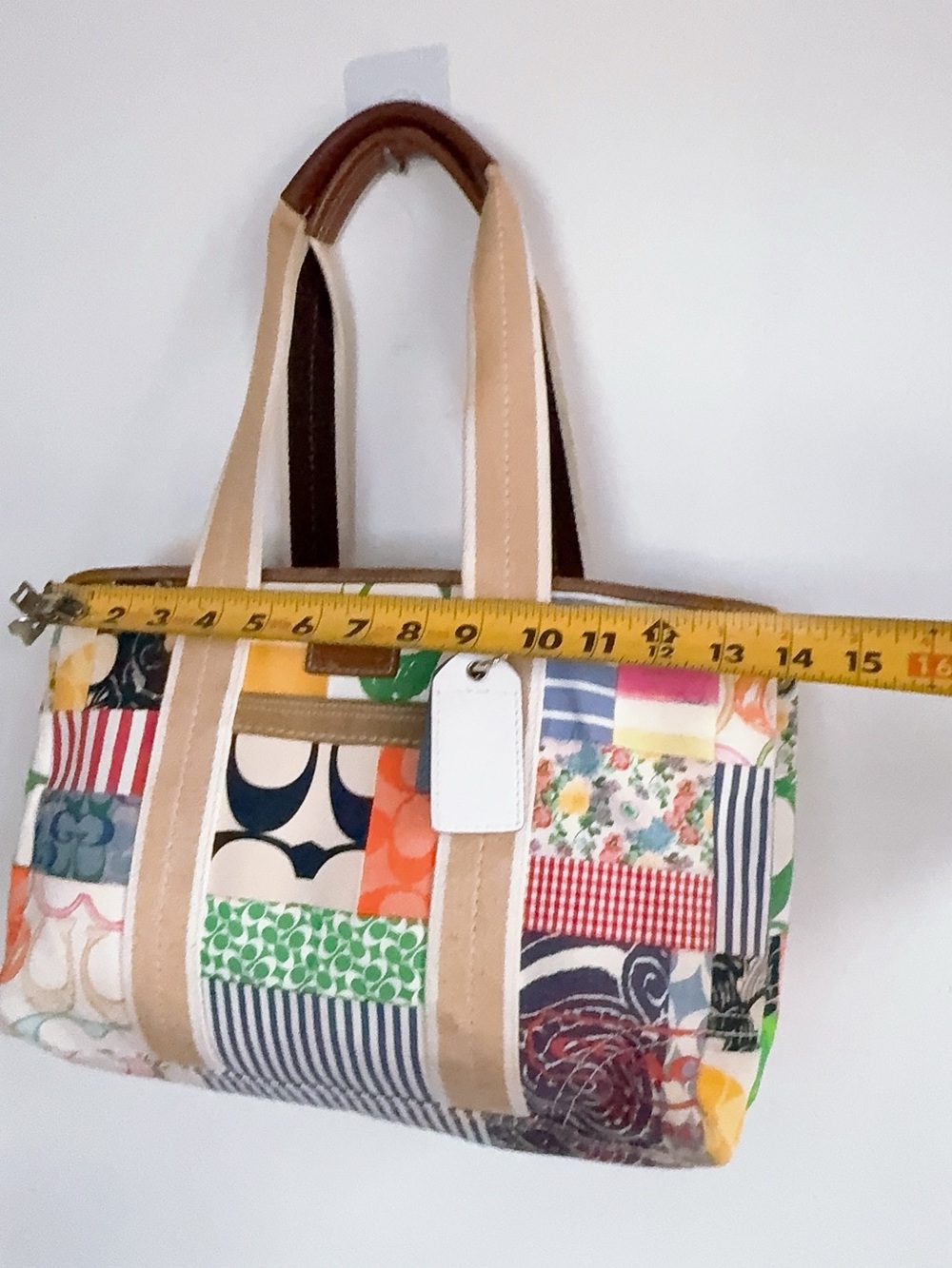 Coach Purse Vintage Hamptons Weekend Patchwork - Picture 13 of 14